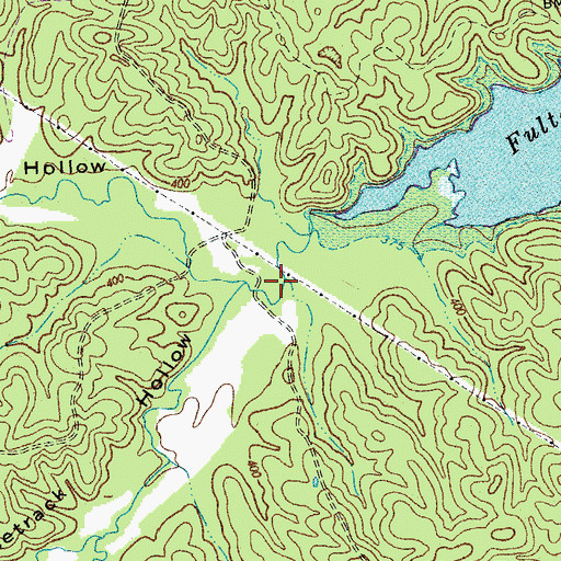 Topographic Map of Racetrack Hollow, KY