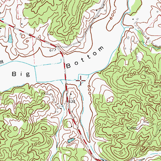 Topographic Map of Rader Hollow, KY