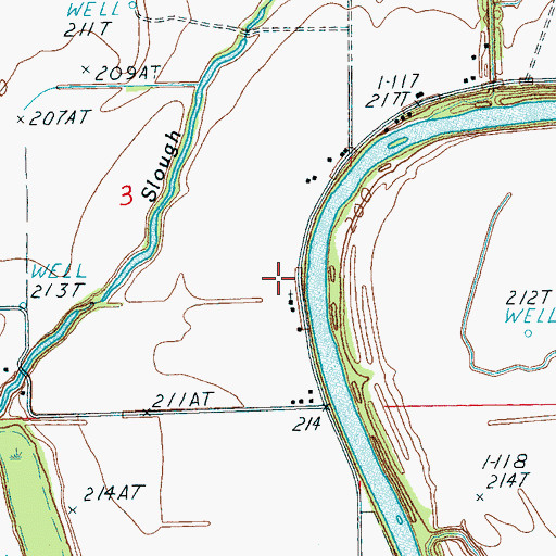 Topographic Map of Hit Chapel, AR