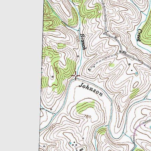 Topographic Map of Rag Branch, KY