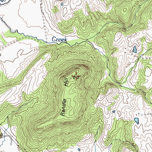 Topographic Map of Randle Hill, KY