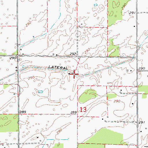 Topographic Map of Hobson Lateral, AR