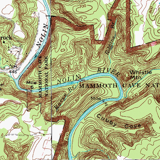 Topographic Map of Raven Branch, KY
