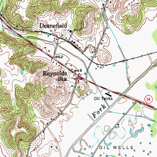 Topographic Map of Reynolds Station, KY