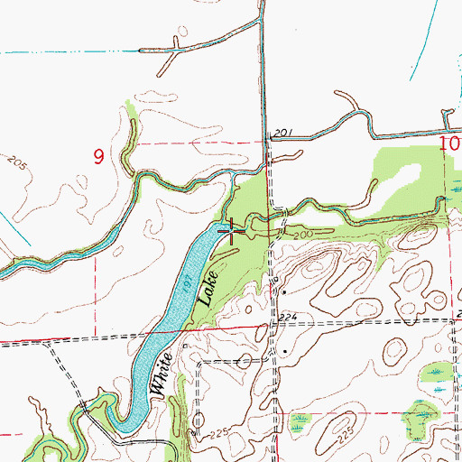 Topographic Map of Hogpen Slough, AR