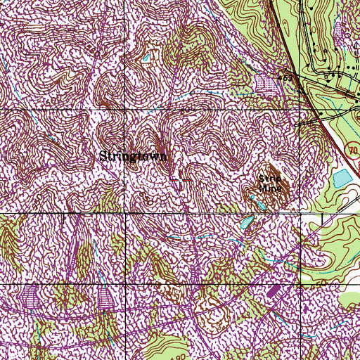 Topographic Map of Richardson Chapel, KY
