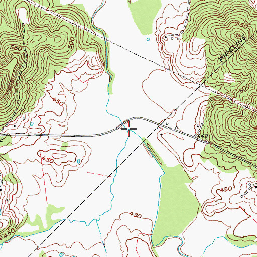Topographic Map of Richland Creek, KY