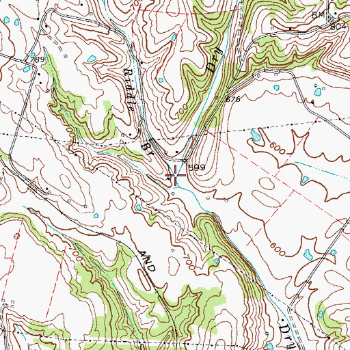 Topographic Map of Riddle Branch, KY