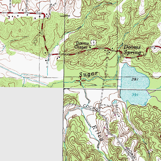 Topographic Map of Riley Branch, KY