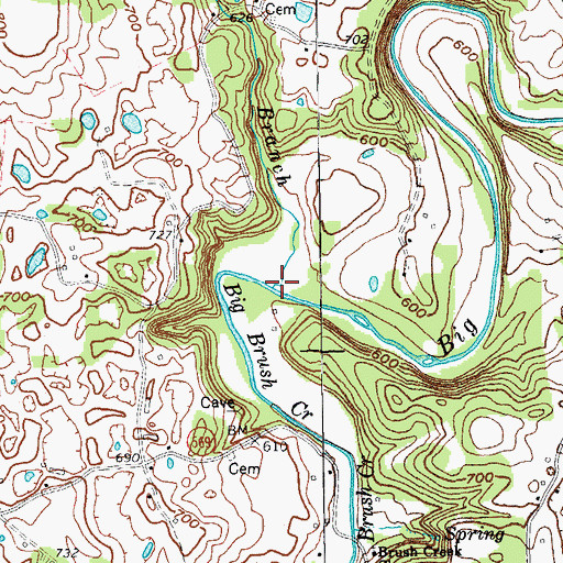 Topographic Map of Rock Lick Branch, KY