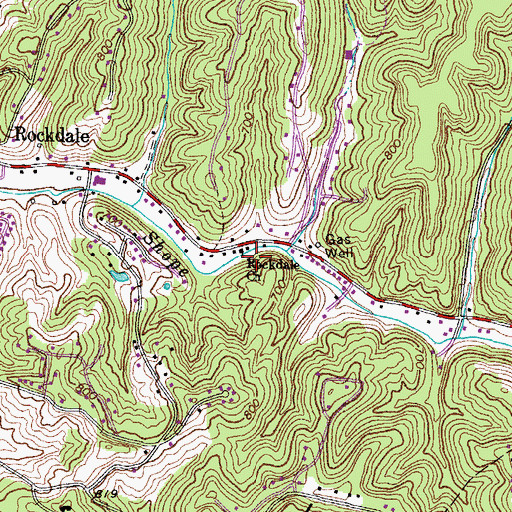 Topographic Map of Rockdale Church, KY