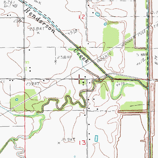 Topographic Map of Holly Grove Church, AR