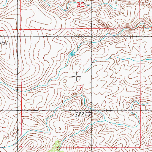 Topographic Map of Gila Mountains, AZ