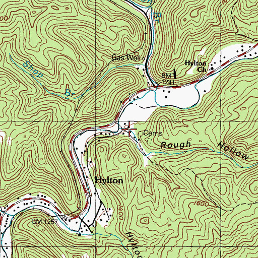 Topographic Map of Rough Hollow, KY
