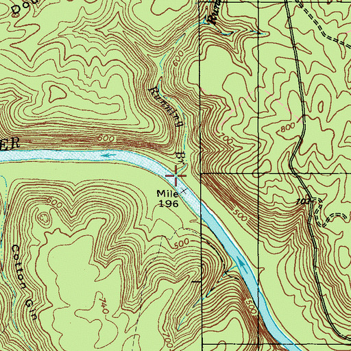 Topographic Map of Running Branch, KY