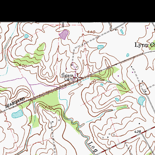 Topographic Map of Salem Cemetery, KY