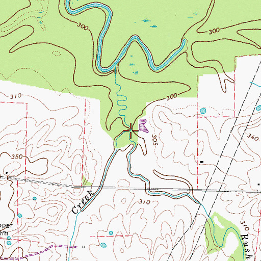 Topographic Map of Samson Creek, KY