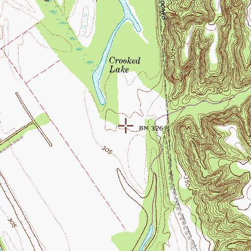 Topographic Map of Sandy Branch, KY