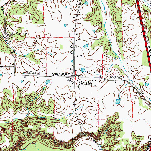 Topographic Map of Scale, KY