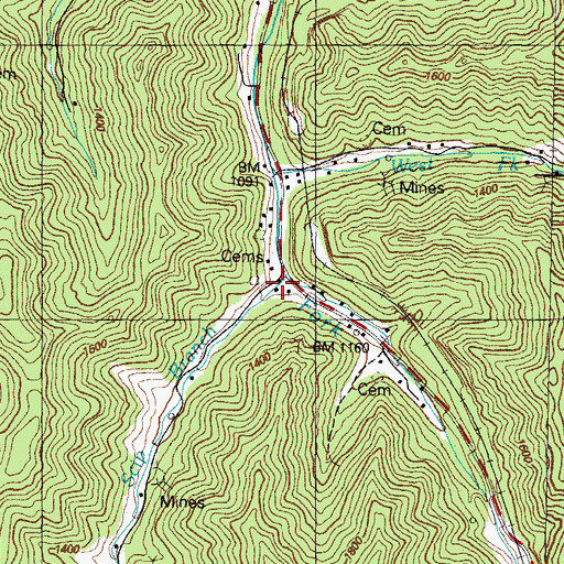 Topographic Map of Scip Branch, KY