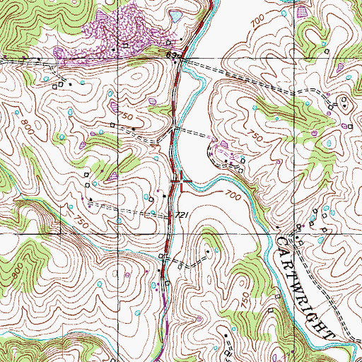 Topographic Map of Shepherds Run, KY