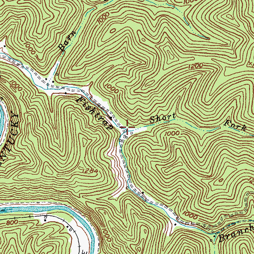 Topographic Map of Short Fork, KY