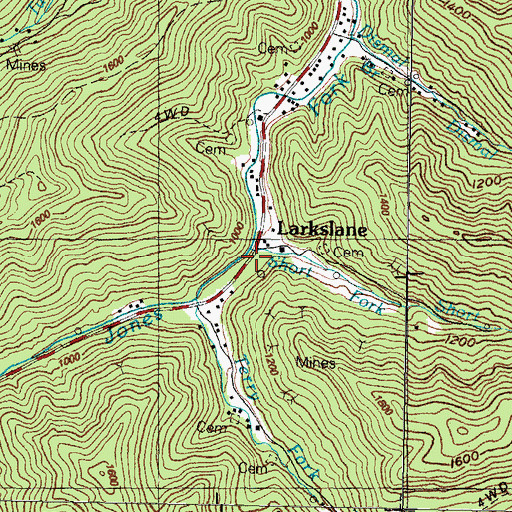 Topographic Map of Short Fork, KY