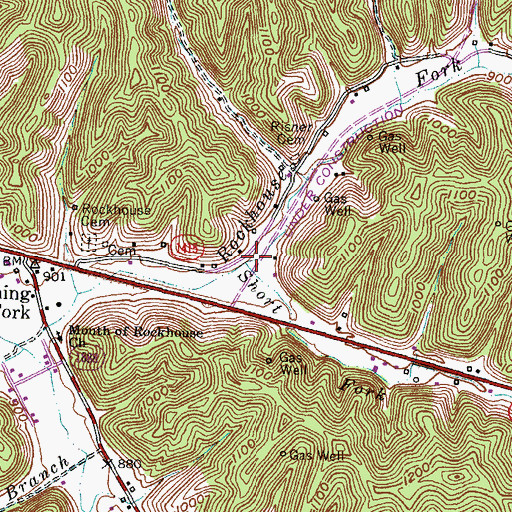 Topographic Map of Short Fork, KY