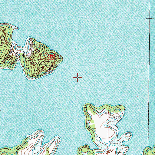 Topographic Map of Sledd Creek, KY