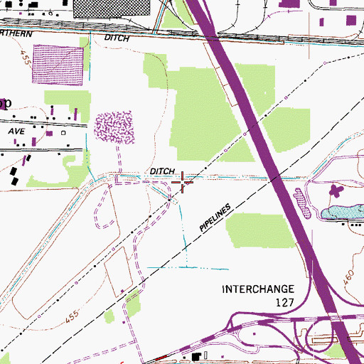 Topographic Map of Wet Woods Creek, KY