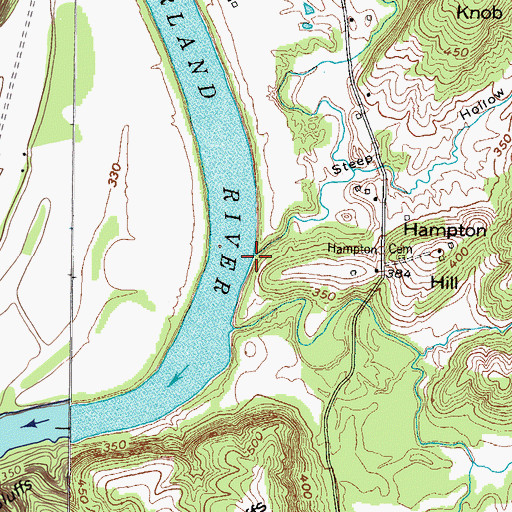 Topographic Map of Smith Creek, KY