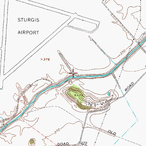 Topographic Map of Smith Ditch, KY