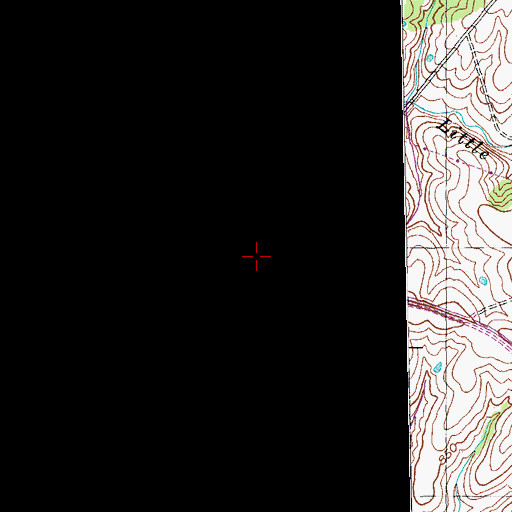 Topographic Map of Smithfield, KY