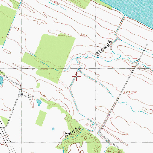 Topographic Map of Snake Slough, KY