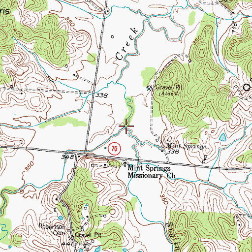 Topographic Map of Snglin Creek, KY