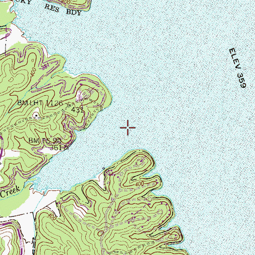 Topographic Map of Snipe Creek, KY