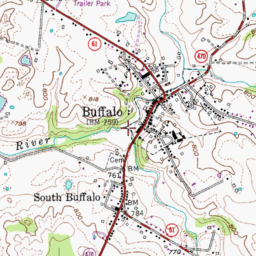 Topographic Map of South Fork Branch, KY