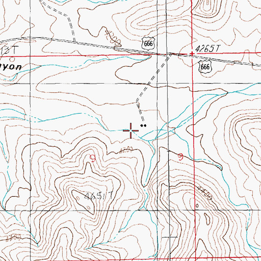 Topographic Map of Gillespie Ranch, AZ