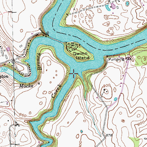 Topographic Map of Spears Creek, KY