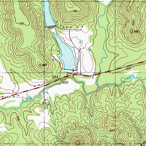 Topographic Map of Spooky Hollow, KY