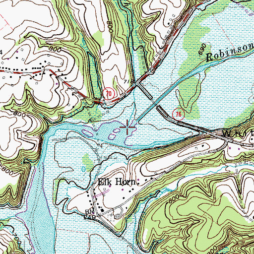 Topographic Map of Sprat Branch, KY