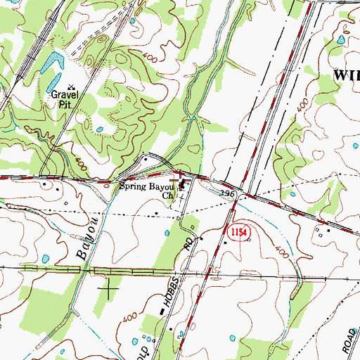 Topographic Map of Spring Bayou Church, KY