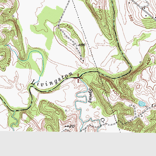 Topographic Map of Spring Creek, KY