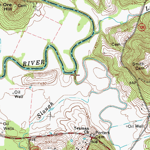 Topographic Map of Spring Fork, KY