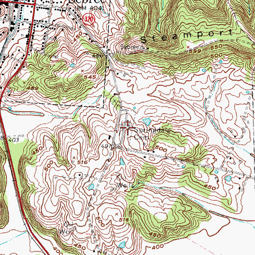 Topographic Map of Springdale Cemetery, KY