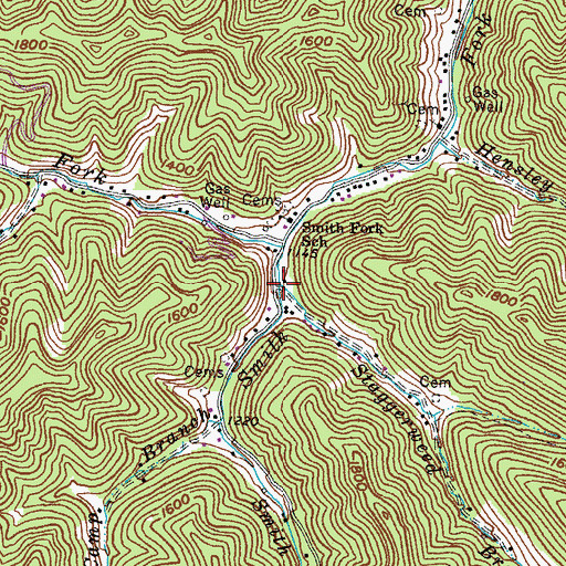 Topographic Map of Staggerweed Branch, KY