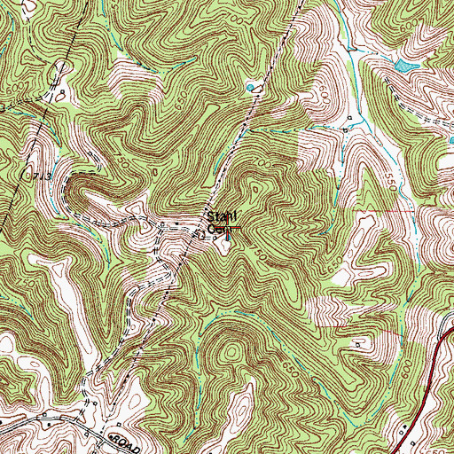 Topographic Map of Stahl Cemetery, KY