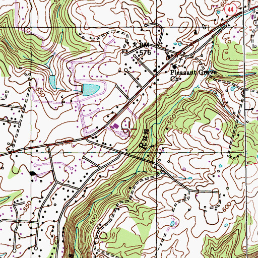 Topographic Map of Stallings Cemetery, KY