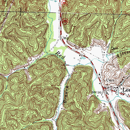 Topographic Map of Stamper Branch, KY