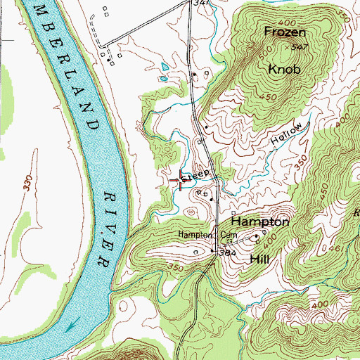 Topographic Map of Steep Hollow, KY